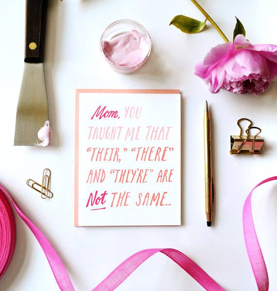 Wild Ink Press - Wholesale Mother's Day Card - Mom Grammar | Mother's Day Card2