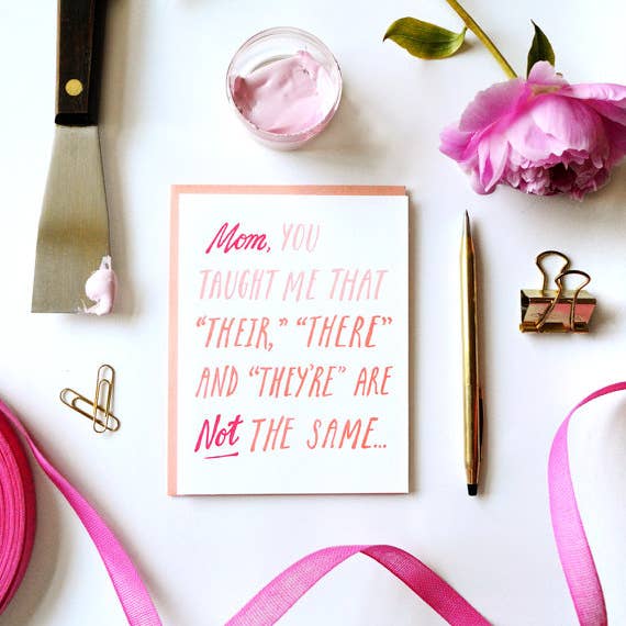 Wild Ink Press - Wholesale Mother's Day Card - Mom Grammar | Mother's Day Card2