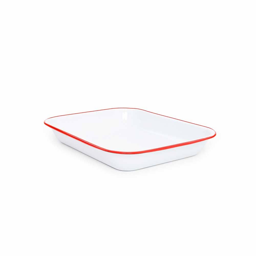 Crow Canyon Home - Wholesale Baking Dish - Vintage Enamelware Large Open Roaster2