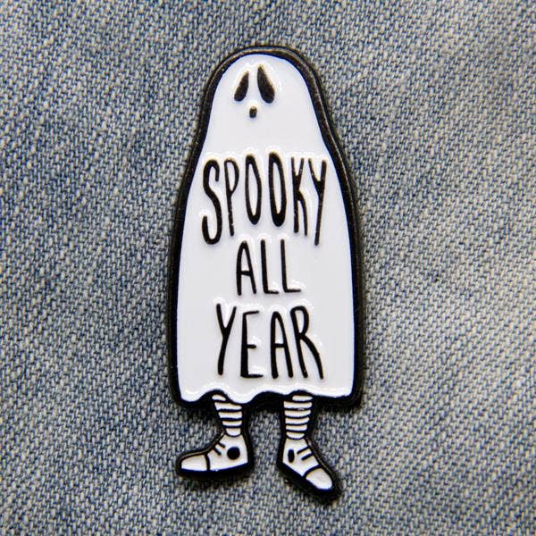 Ectogasm - Wholesale Lapel Pin/Button - Spooky All Year Ghost Enamel Pin for Halloween4