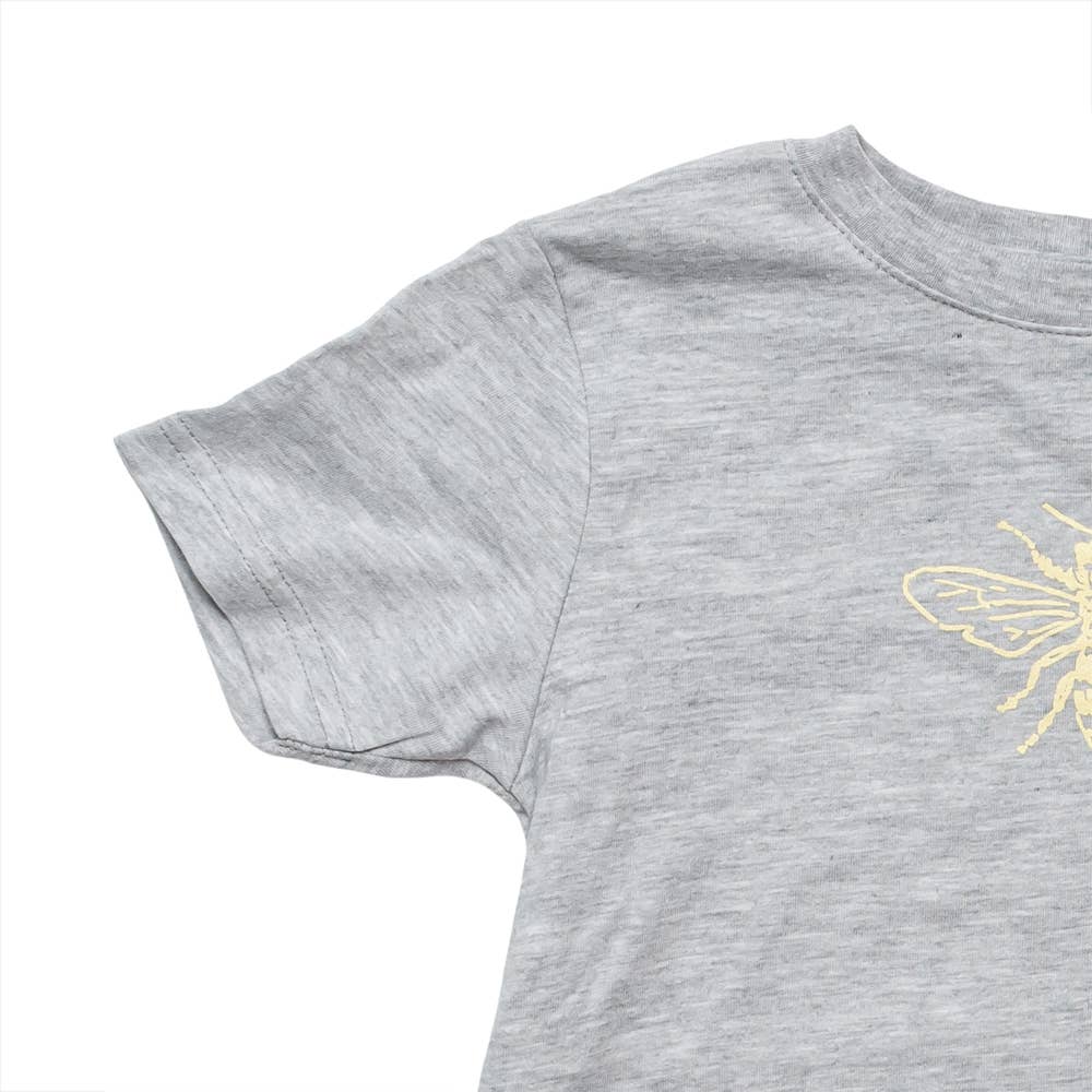 Cinder + Salt – wholesale Screen-printed t-shirt – Kids – Toddler Honey Bee Tee2