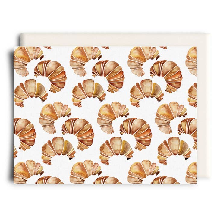Croissants | Carte de vœux tous les jours pour la vente par Inkwell Cards