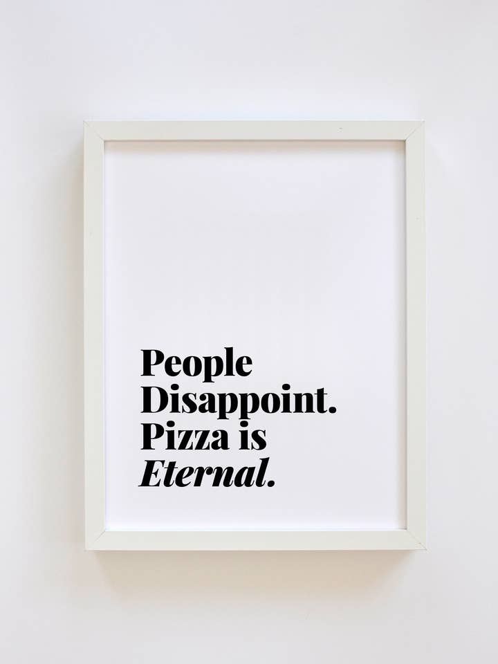 Eternal Pizza Art Print for wholesale by Swell Made Co.