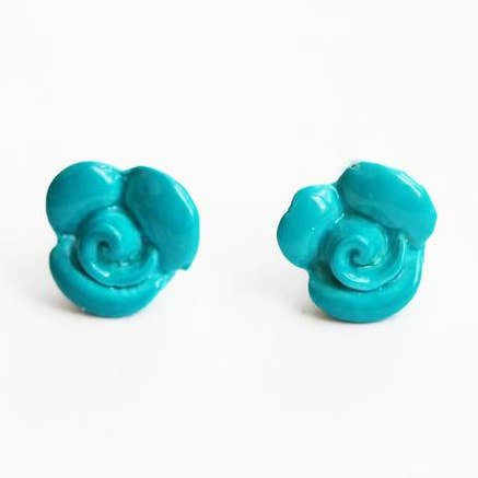 Stud de esmalte rosa por atacado de Diament Jewelry