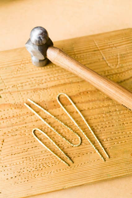 CA Makes – wholesale Hair pin – Hammered- 3"2