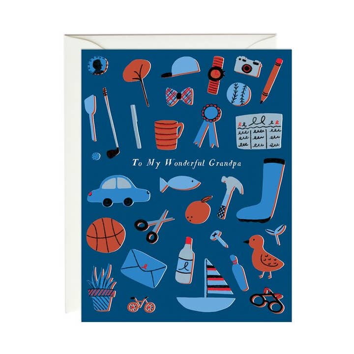 Wonderful Grandpa Card for wholesale by Paula & Waffle