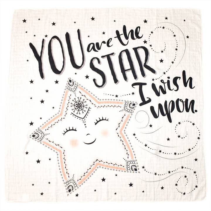 Lil Be - Wholesale Swaddle - Baby - Organic Swaddle You are the Star