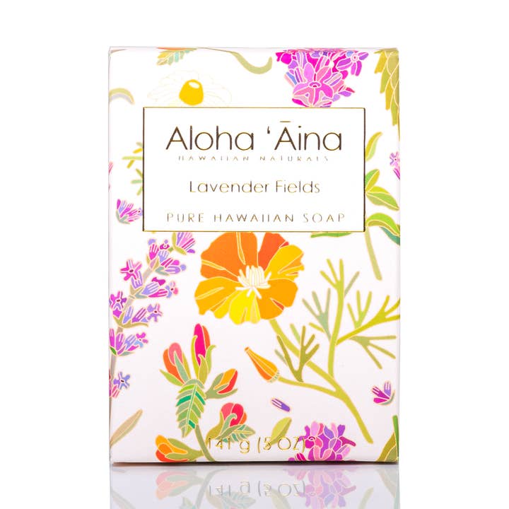 Aloha 'Aina – Lavender Fields Pure Bar Soap for wholesale by Maui Soap Co.