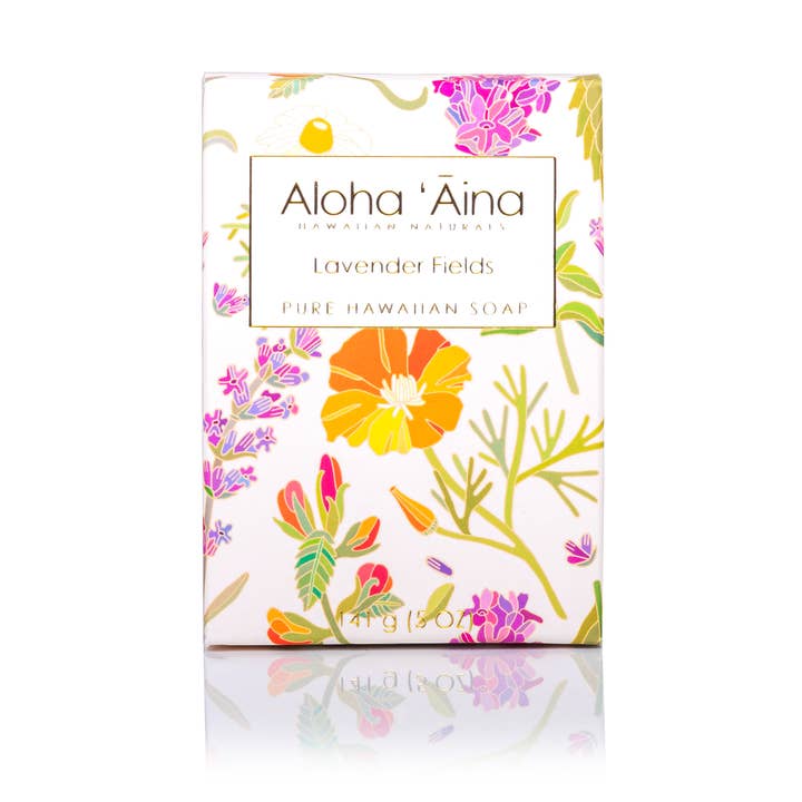Aloha 'Aina – Lavender Fields Pure Bar Soap for wholesale by Maui Soap Co.