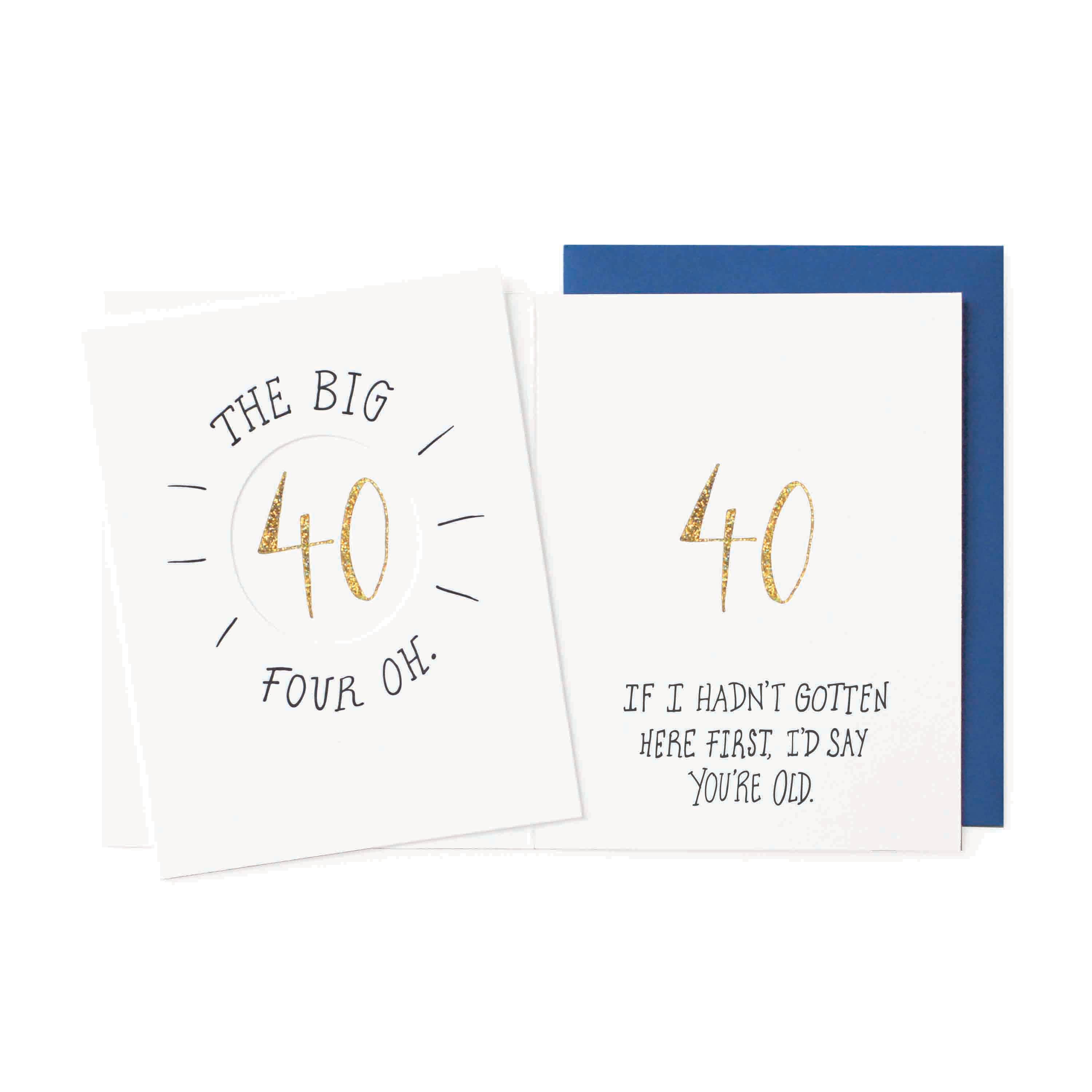 Wild Ink Press - Wholesale Birthday Card - Forty | Milestone Birthday Card0