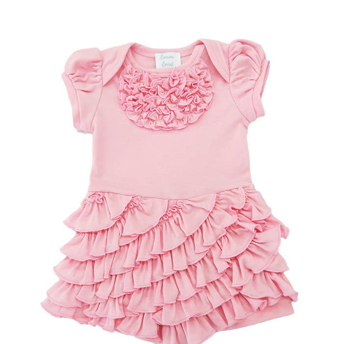 LAYETTE BASIC-Rose Shadow Angel Romper for wholesale by Lemon Loves Lime