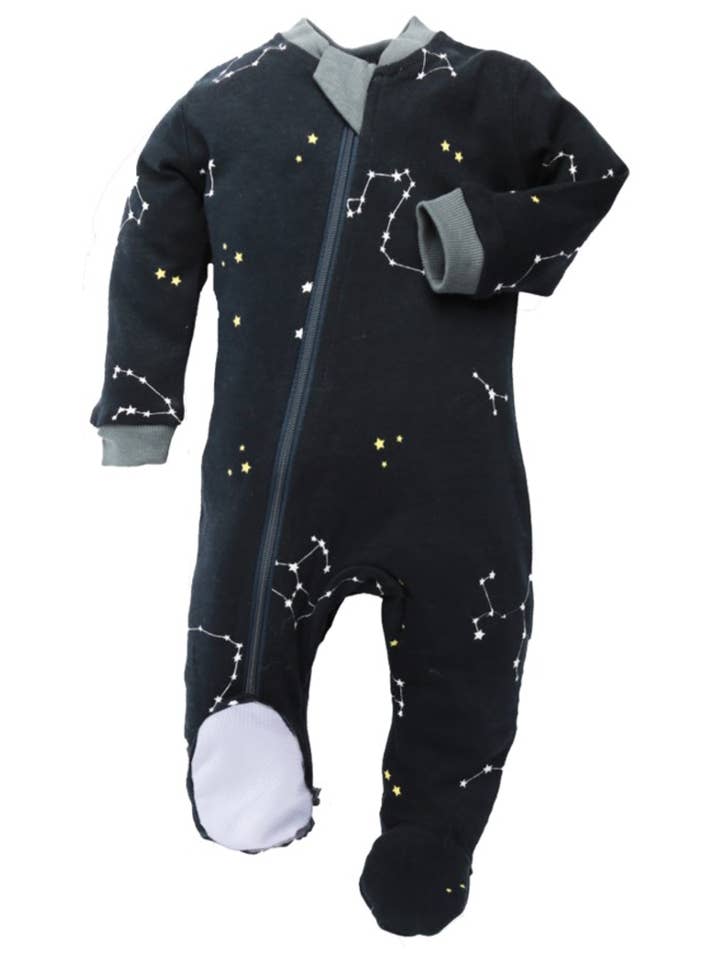 Galaxy Love - Navy - Babysuit - Footed for wholesale by ZippyJamz