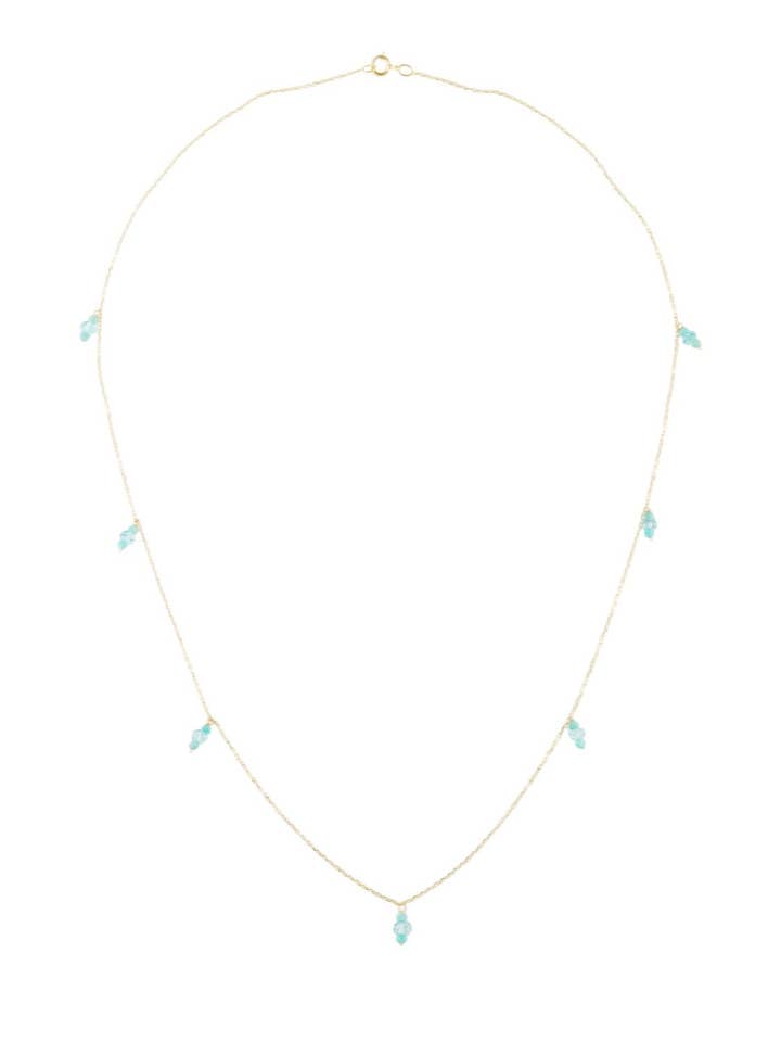 Amazonite Aquamarine Necklace for wholesale by Ore & Gold