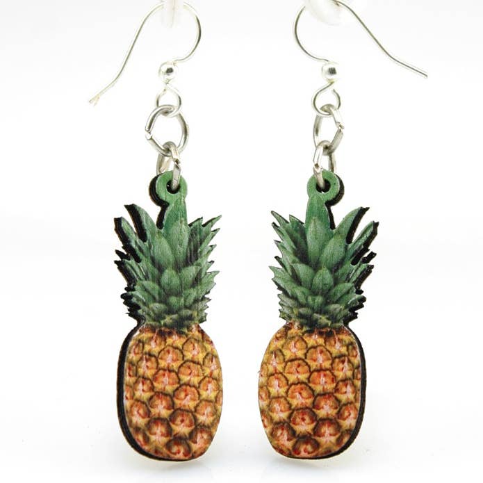Pineapple Earrings - Essential Oil Diffuser for wholesale by Green Tree Jewelry