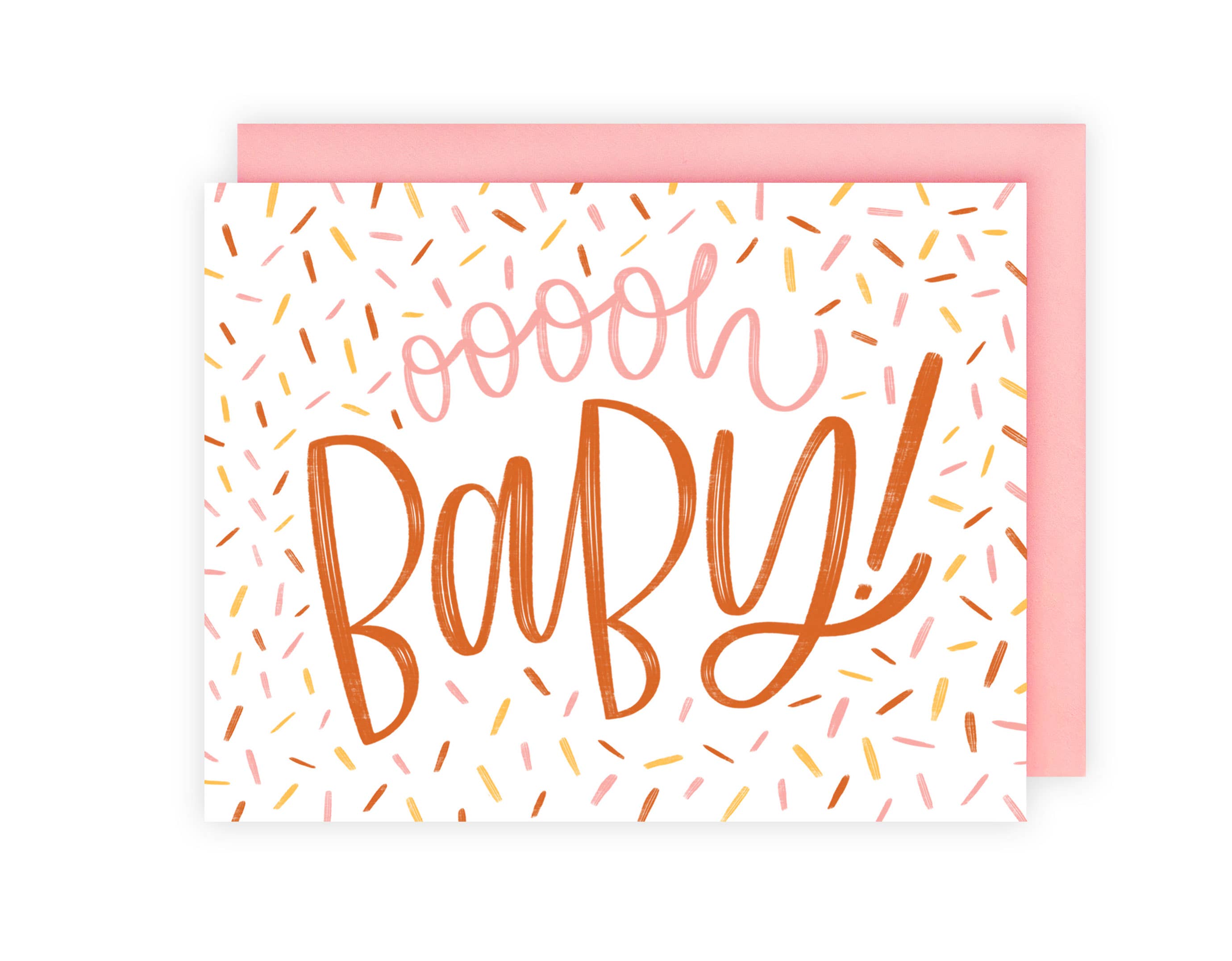 Offbeat Paper Co. - Wholesale Baby Card - Oh Baby Pink0
