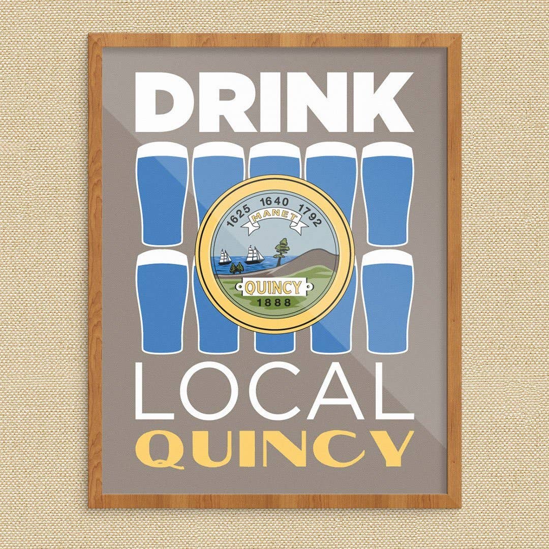 Fridgedoor - Wholesale Magnet - 2.5'' x 3.5'' Drink Local Beer Glasses Quincy Magnet0