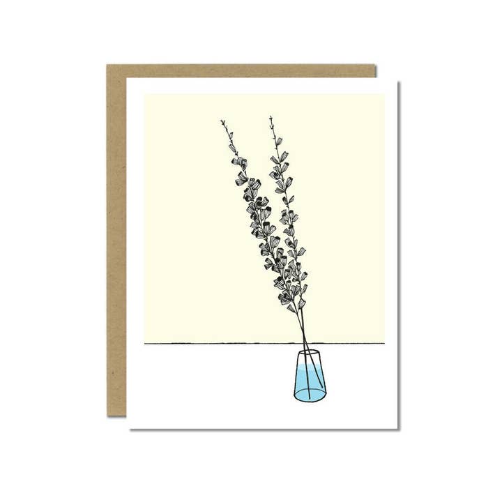 Salvia Flower Greeting Card for wholesale by Sloe Gin Fizz
