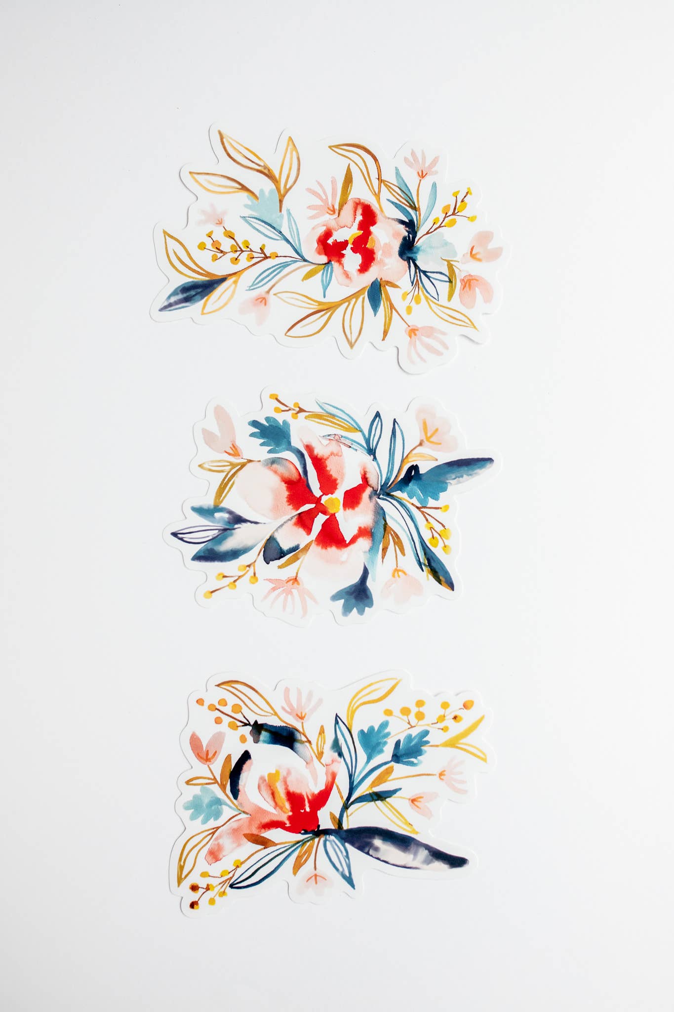 Maija Rebecca Hand Drawn - Wholesale Sticker - Watercolor Floral Sticker Longer1