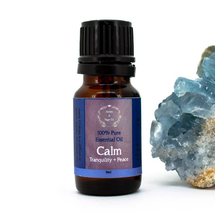 Calma: chakra aromaterapia olio essenziale per la vendita all'ingrosso da parte di Honey & Sage Co