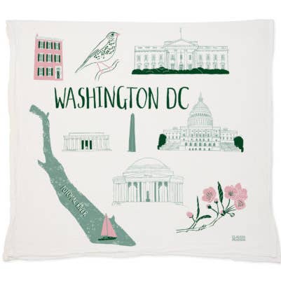 Washington DC Tea Towel for wholesale by Claudia Pearson