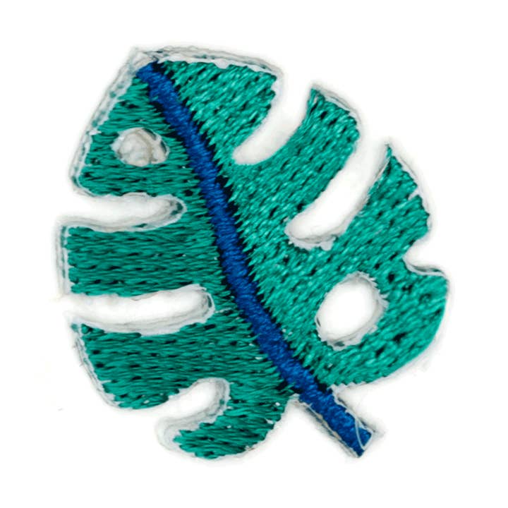 Patch Autocollant Brodé Feuille Monstera pour la vente par These Are Things