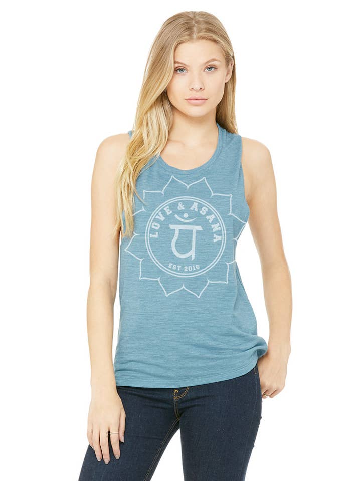 Varsity Muscle Tank for wholesale by Love & Asana