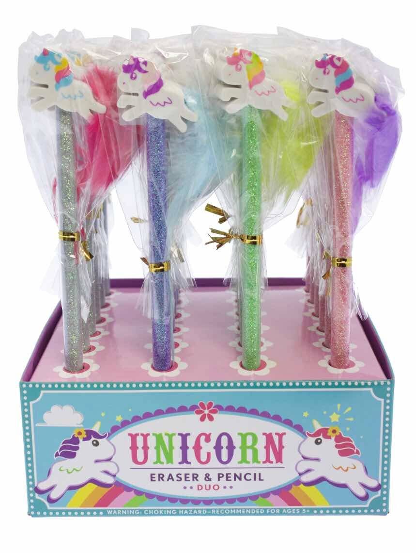 Streamline – wholesale Eraser – Child – Unicorn Eraser & Pencil Set1