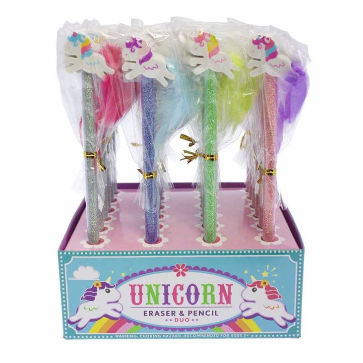 Streamline – wholesale Eraser – Child – Unicorn Eraser & Pencil Set1
