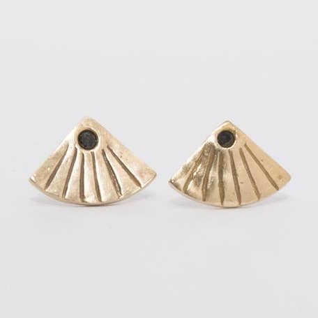 Deco Shell Studs for wholesale by On a Limb Creative