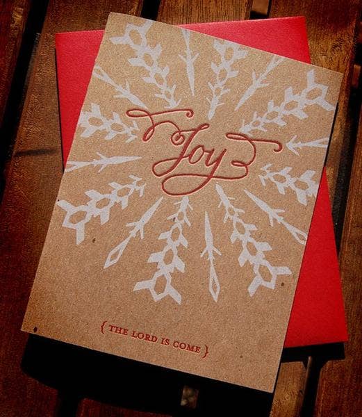 Wild Ink Press - Wholesale Christmas Card - Joy - Holiday Greeting Cards | Box Set of 61