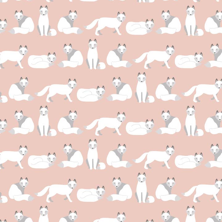 REVEL & Co. - Wholesale Wrapping Paper Roll - Arctic Fox Gift Wrap Roll (3 sheets/roll)