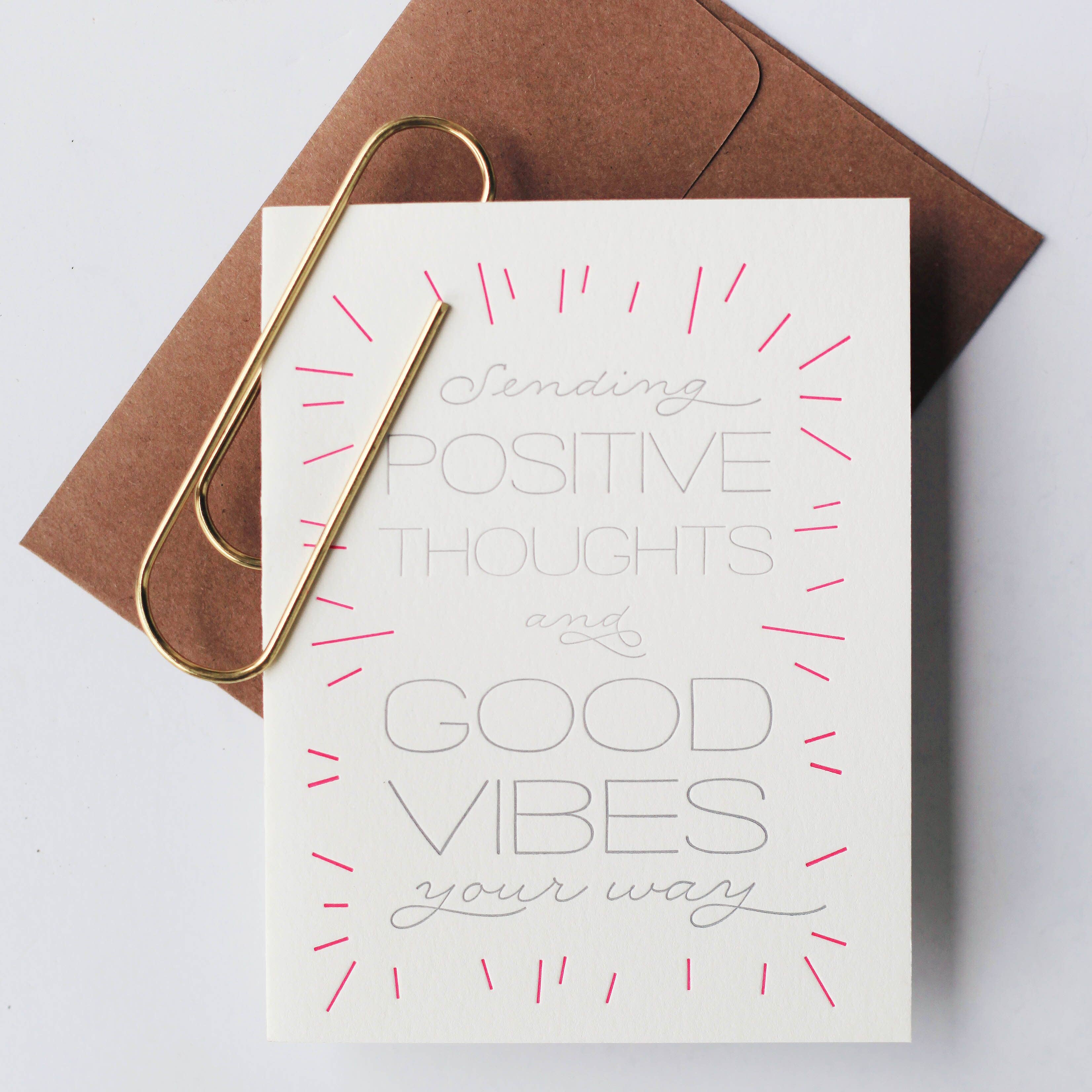 Steel Petal Press - Wholesale Sympathy Card - Good Vibes - Sympathy and Encouragement Greeting Card1