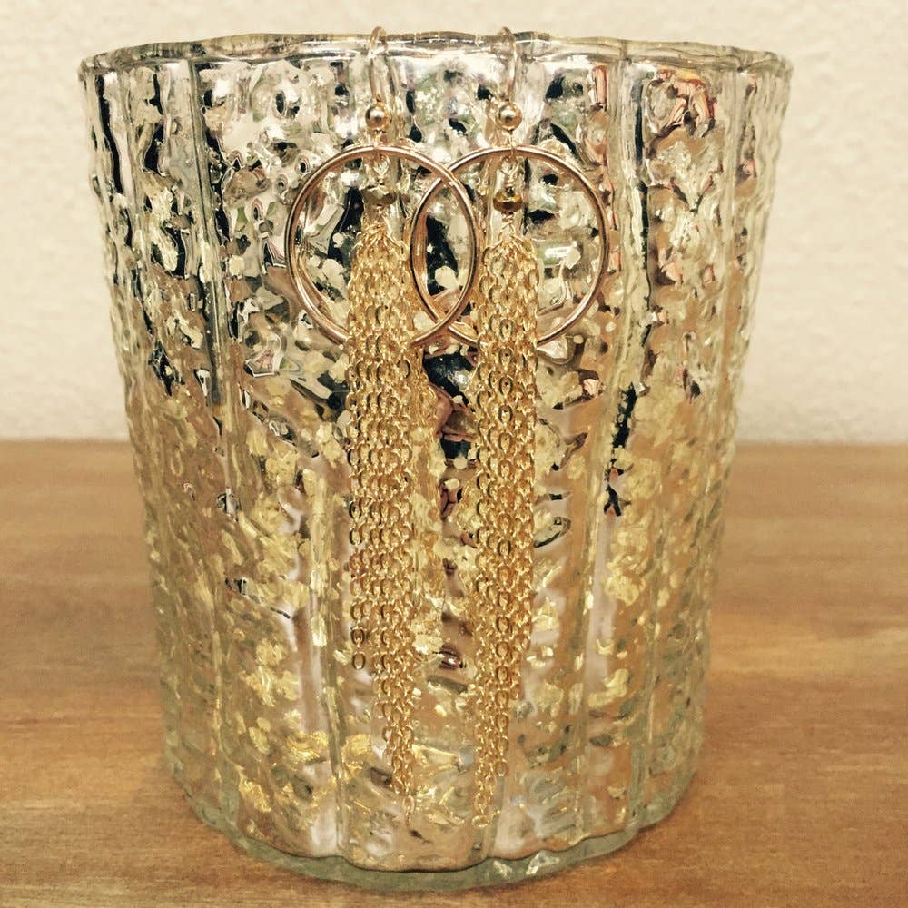 CA Jewel - Wholesale Dangle Earrings - Gold Dream Catchers Earrings0