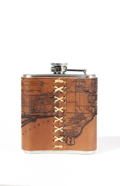 Tactile Craftworks - Wholesale Flask - Toronto Map Flask1