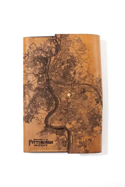 Tactile Craftworks - Wholesale Journal/Diary - Pittsburgh Map Journal0