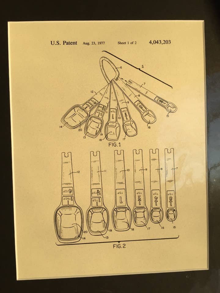 11x14 Cuillères à Mesurer 2 Impression Patte pour la vente par Millie and Mads