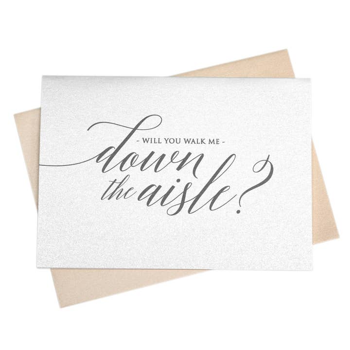 Will You Walk Me Down the Aisle Wedding Card for wholesale by Marrygrams