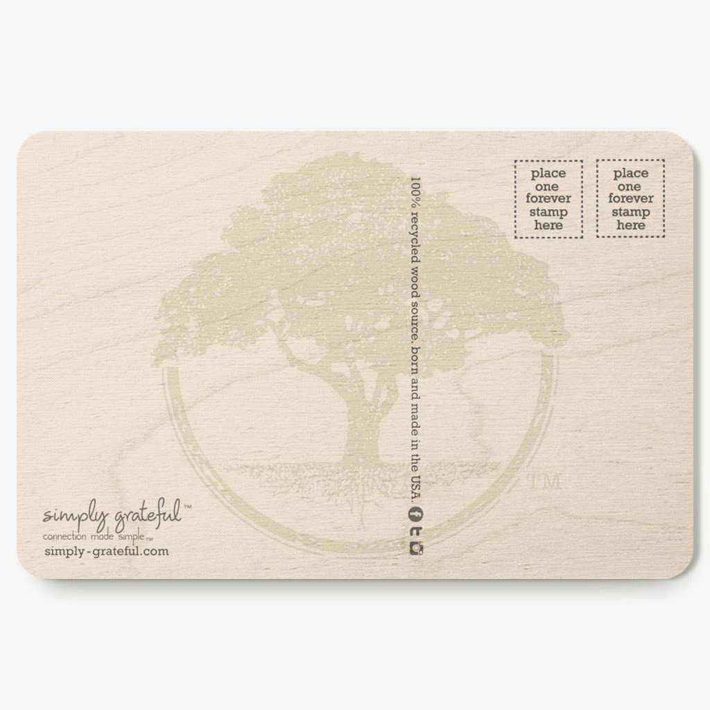 Simply Grateful - Wholesale Postcard - Merge Postcard2