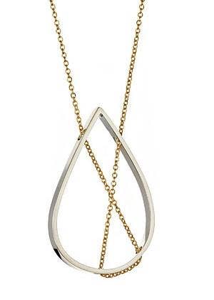 Vanessa Gade : Metal + Design - Wholesale Pendant/Charm Necklace - Petal Necklace in Sterling Silver & Gold0