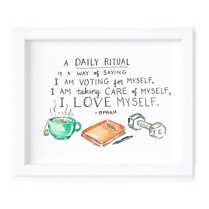 A Daily Ritual: Oprah - 8x10 Fine Art Print for wholesale by Kimothy Joy