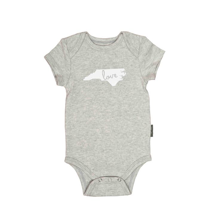 Totalee Gift - Wholesale Bodysuit (Non-Footed) - Baby - SALE Small Cotton Gray North Carolina Onesie
