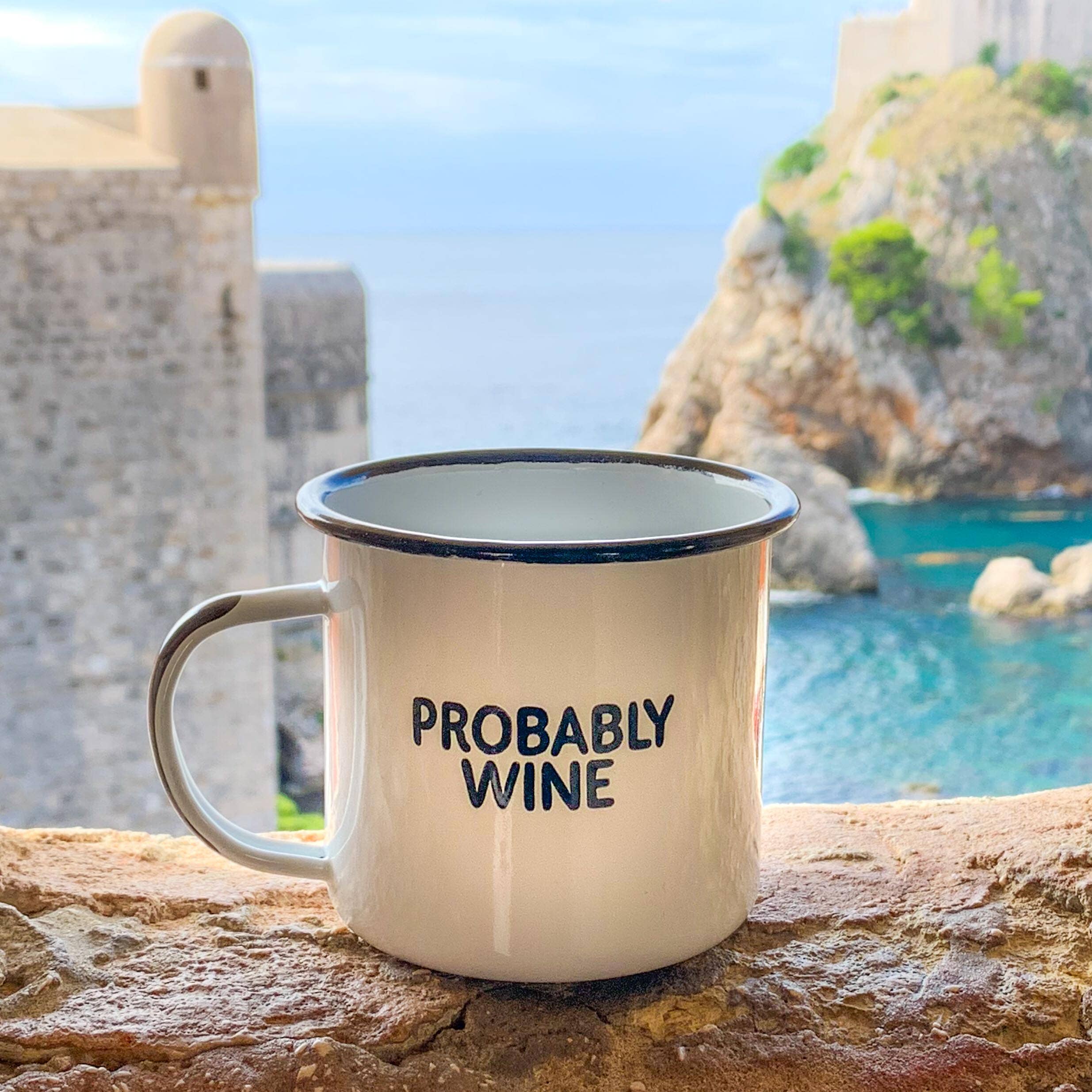 Swag Brewery - Wholesale Coffee Mug - Probably Wine | Enamel Mug3