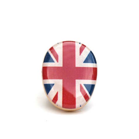 Brittisk flagga uttalande Ring för wholesale av Starlight Woods