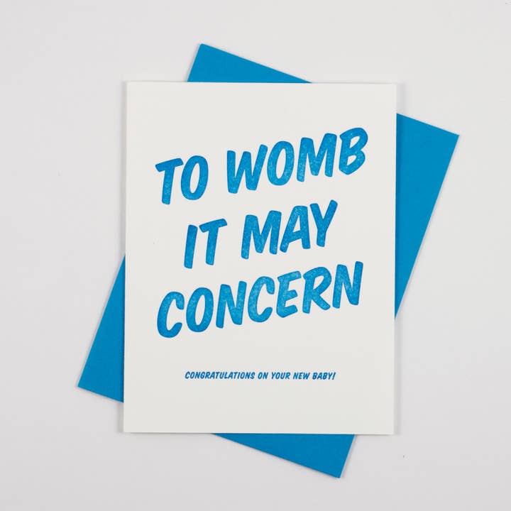To Womb it May Concern - Blue for wholesale by Loyal Supply Co.
