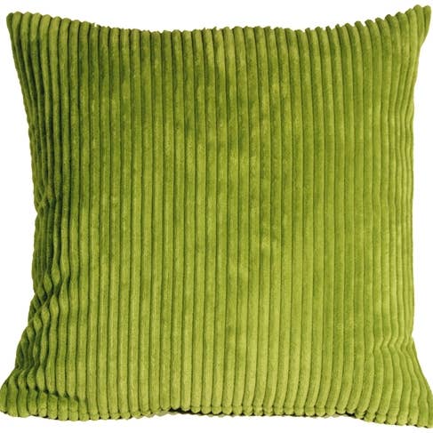 22„ x 22" breed Wale Corduroy groen sierkussen voor wholesale door Pillow Decor