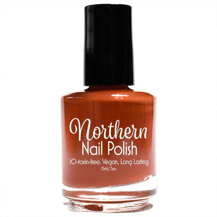 Northern Nail Polish - Wholesale Nail Polish - Lake Superior Agate ~ Nail Polish Rust Red-Brown Creme Vegan2