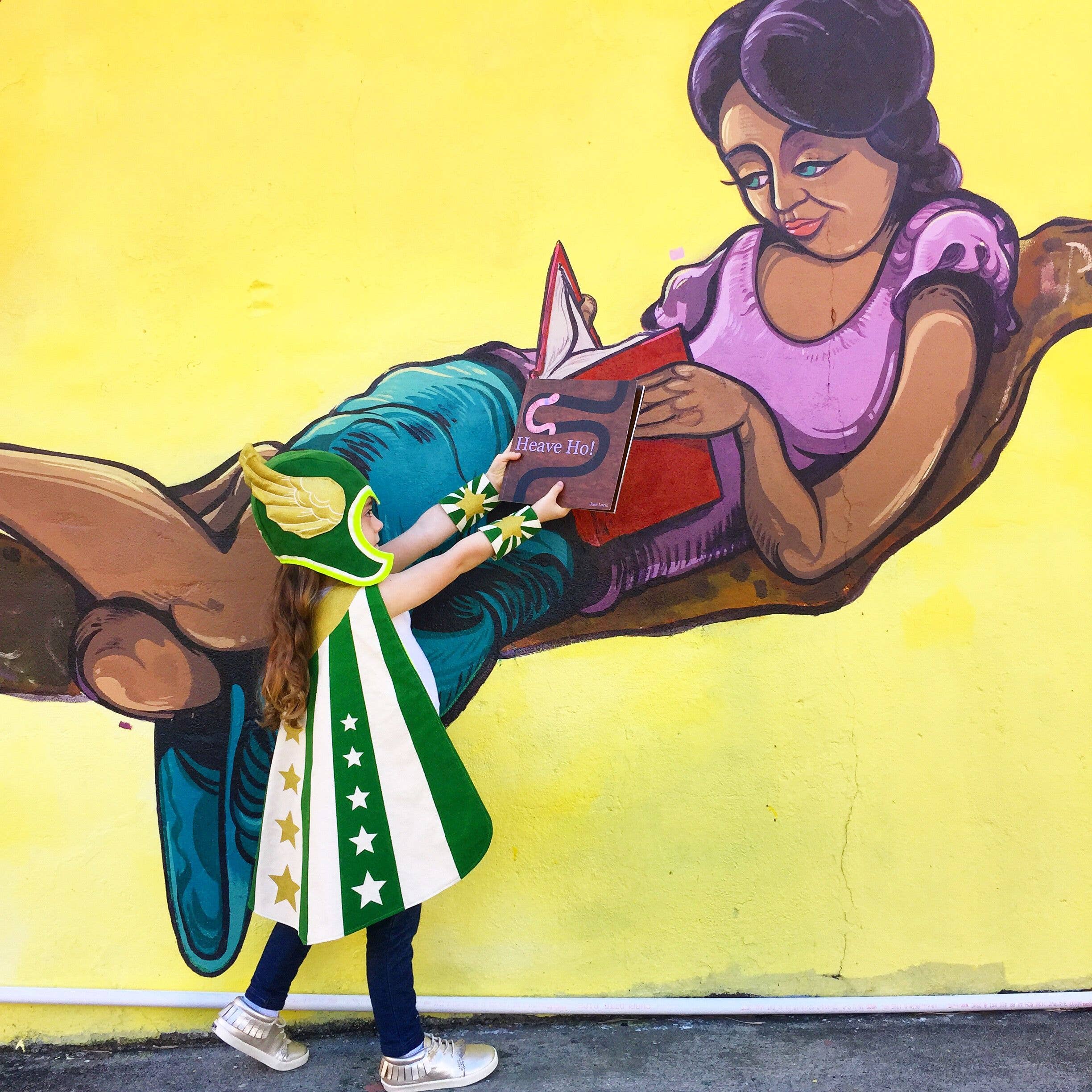 Lovelane Designs - Wholesale Cape - Kids - Green Cape and Hat Hero Set3