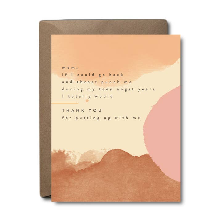 Adolescent Angst Carte Fête des Mères pour la vente par Black Lab Studio