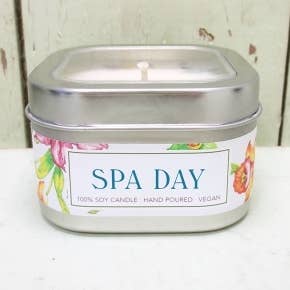 Green Daffodil Bath & Body - Wholesale Bath & Body Set - Spa Day Candle & Lip Balm Dish Kit - Gift Set1