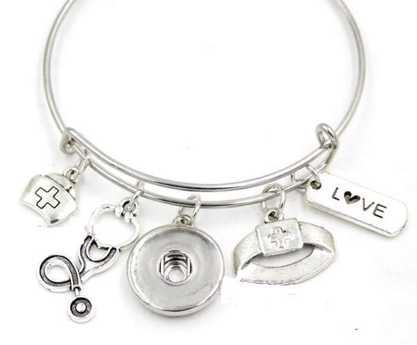 Say It in A Snap Jewelry - Wholesale Charm/Dangle Bracelet - Bracelet - Nurse Medical Themed for Snap Jewelry0